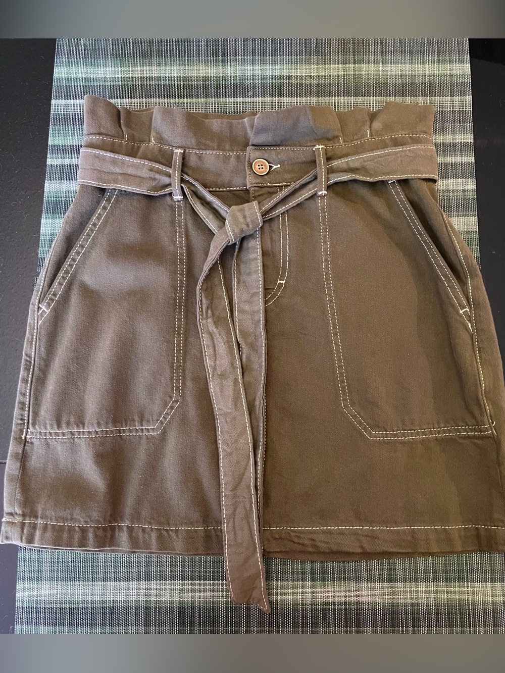 Free People Splendor in the Grass Skirt in army green
